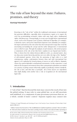 The rule of law beyond the state: Failures