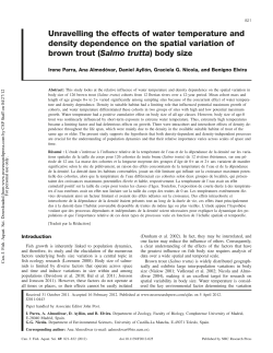 Unravelling the effects of water temperature and density