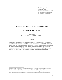 is the us capital market losing its competitive edge?