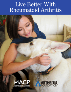 Live Better With Rheumatoid Arthritis