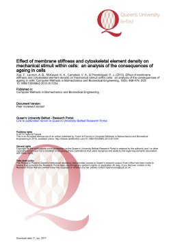 Effect of membrane stiffness and cytoskeletal element density
