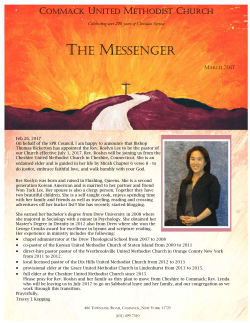 the messenger - Commack United Methodist Church