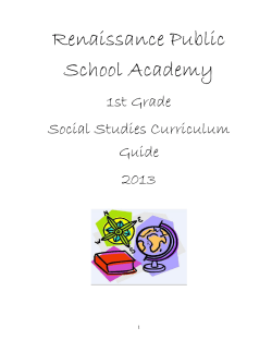 First Grade - Renaissance Public School Academy