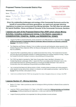 (PDP) which allows Mining Activities, i - Thames