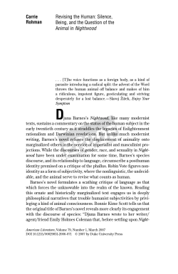 Revising the Human: Silence, Being, and the