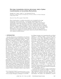 Hot-stage transmission electron microscopy study of phase