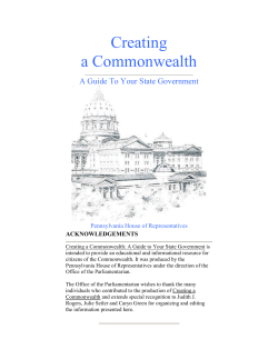 Creating a Commonwealth
