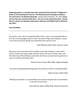 Following quotes or concepts have been extracted from the book &ldquo;A