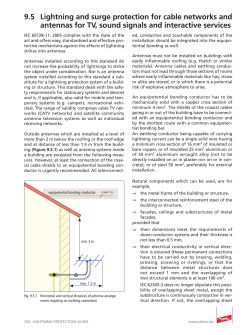 9.5 Lightning and surge protection for cable networks