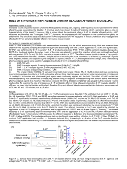 30 ROLE OF 5-HYDROXYTRYPTAMINE IN URINARY BLADDER