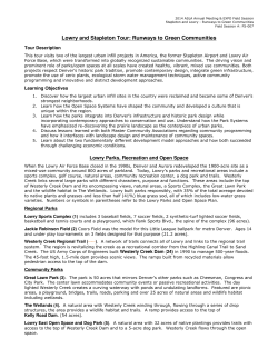 Stapleton and Lowry Runways to Green Communities