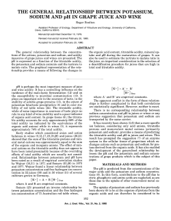 The general relationship between potassium, sodium