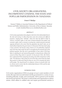 CIVIL SOCIETY ORGANISATIONS, INCOMPETENT CITIZENS, THE