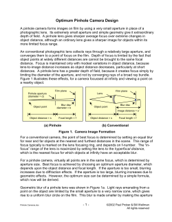 Pinhole Cameras