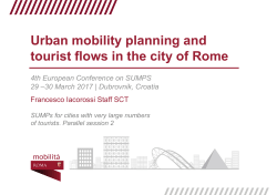Urban Mobility planning and tourist flows in the city of Rome (link is