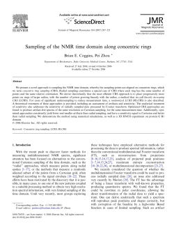 Sampling of the NMR time domain along concentric rings