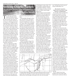 Seeking Ozarks Names - Old Stagecoach Stop