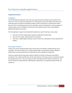 Face Detection using Rectangle Features Implementation