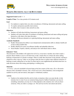 making decisions: ally or bystander