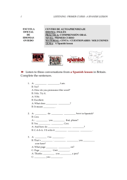IL.1.26.a Spanish lesson