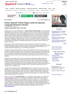 Enlace Spanish Yellow Pages Leads the Spanish Language