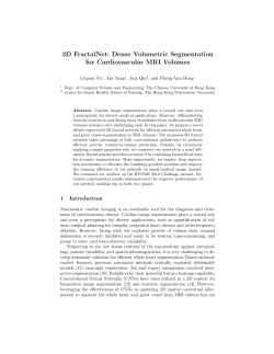 3D FractalNet: Dense Volumetric Segmentation for Cardiovascular