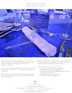 At 300 meters high and with 360&deg; panoramic views across Doha