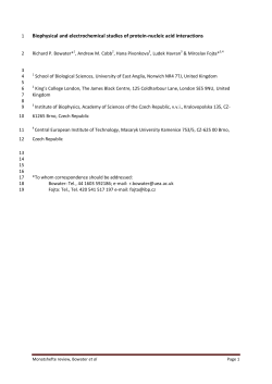 Biophysical and electrochemical studies of protein