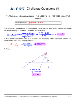 Challenge Questions #1