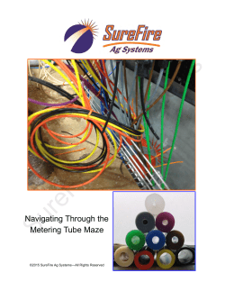 Metering Tube Advantages and Sizing Sheet