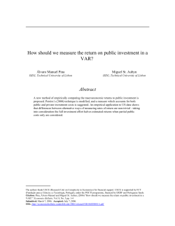 How should we measure the return on public investment in a