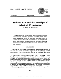 Industrial Organization