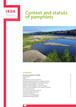 Context and status of pamphlets