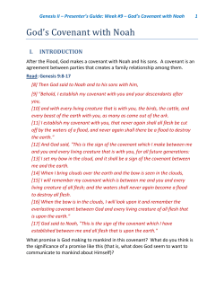 God`s Covenant with Noah