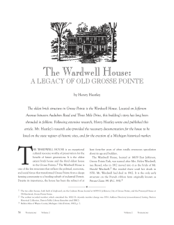 The Wardwell House - Grosse Pointe Historical Society