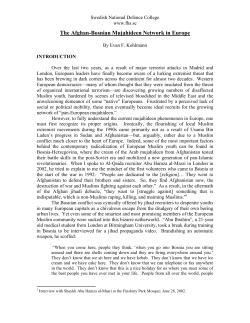 The Afghan-Bosnian Mujahideen Network in Europe