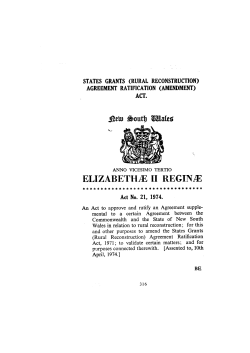 (Rural Reconstruction) Agreement Ratification (Amendment) Act