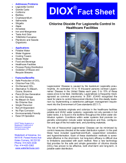 DIOX &reg; Fact Sheet Chlorine Dioxide For