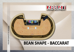 bean shape - baccarat - Abbiati Casino Equipment