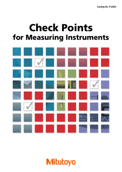Check Points - Mitutoyo.com