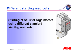 Different starting method`s