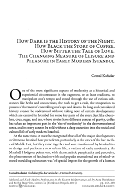 how dark is the history of the night, how black the story of coffee