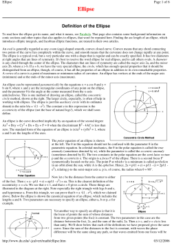 Ellipse - swissenschaft