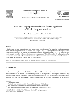Padé and Gregory error estimates for the logarithm of block