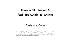 Surface Area of a Cone