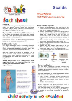 Scalds - Kidsafe Queensland