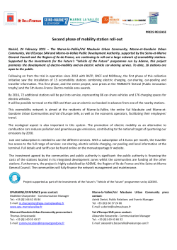 Second phase of mobility station roll-out