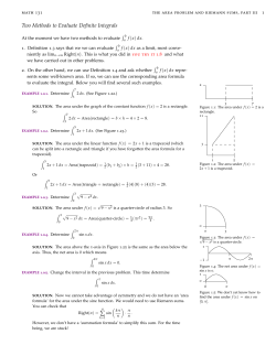 Math 131The Area Problem and Riemann Sums, Part III