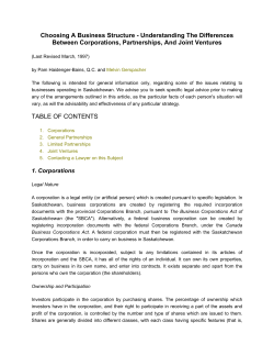 Choosing A Business Structure - Understanding The Differences