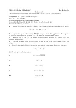 MA 243 Calculus III Fall 2017 Dr. E. Jacobs Assignments These